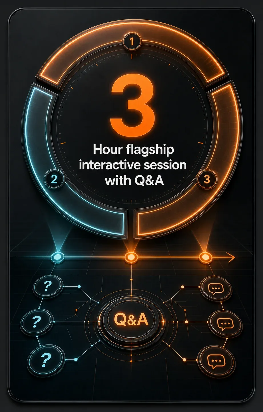 3 — Hour flagship interactive session with Q&A