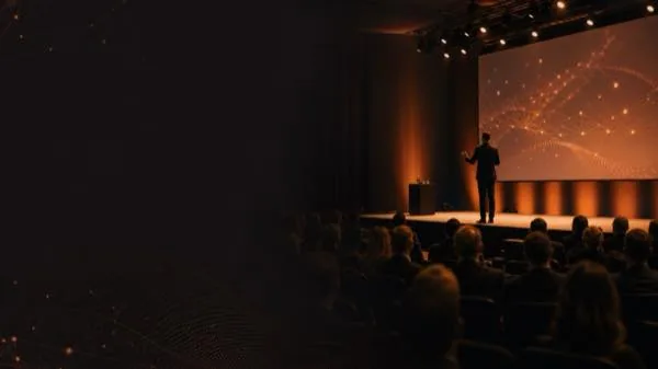 Executive technology presentation for an association or conference audience