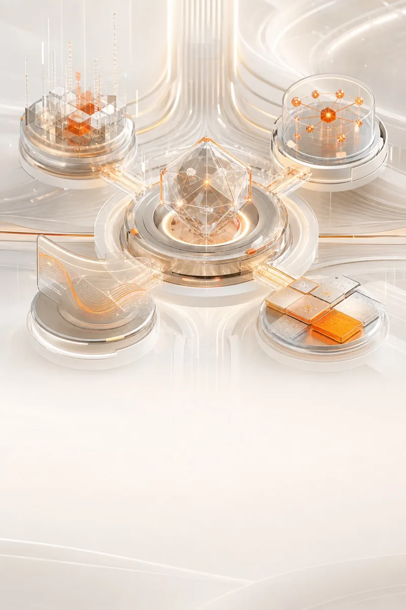 Futuristic AI orchestration system illustrating AI readiness