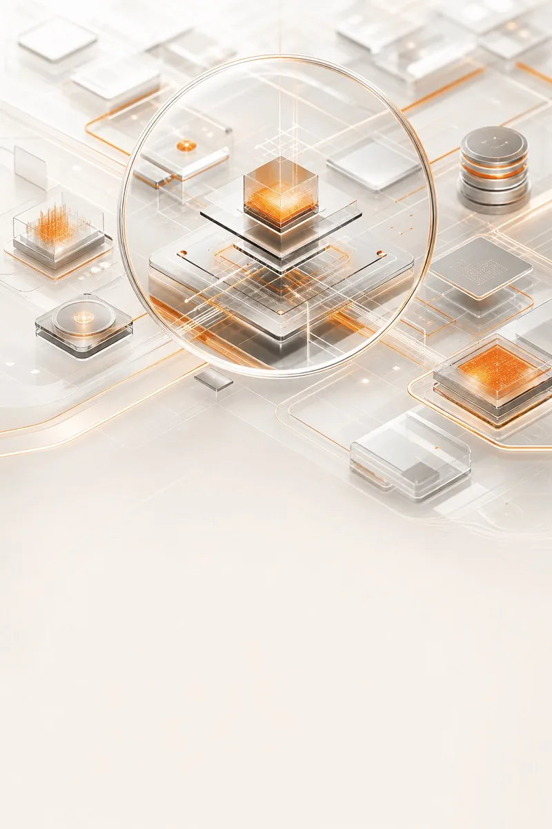 Futuristic glass technology architecture illustrating technology literacy