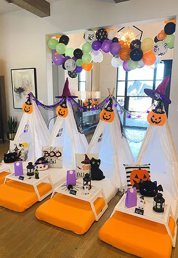 Halloween theme luxury sleepover