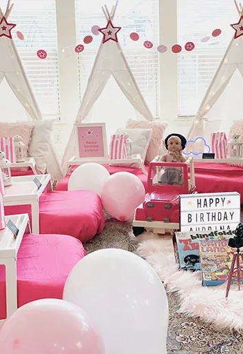 Dolls theme luxury sleepover