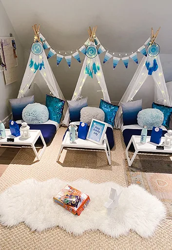 Under The Sea theme luxury sleepover