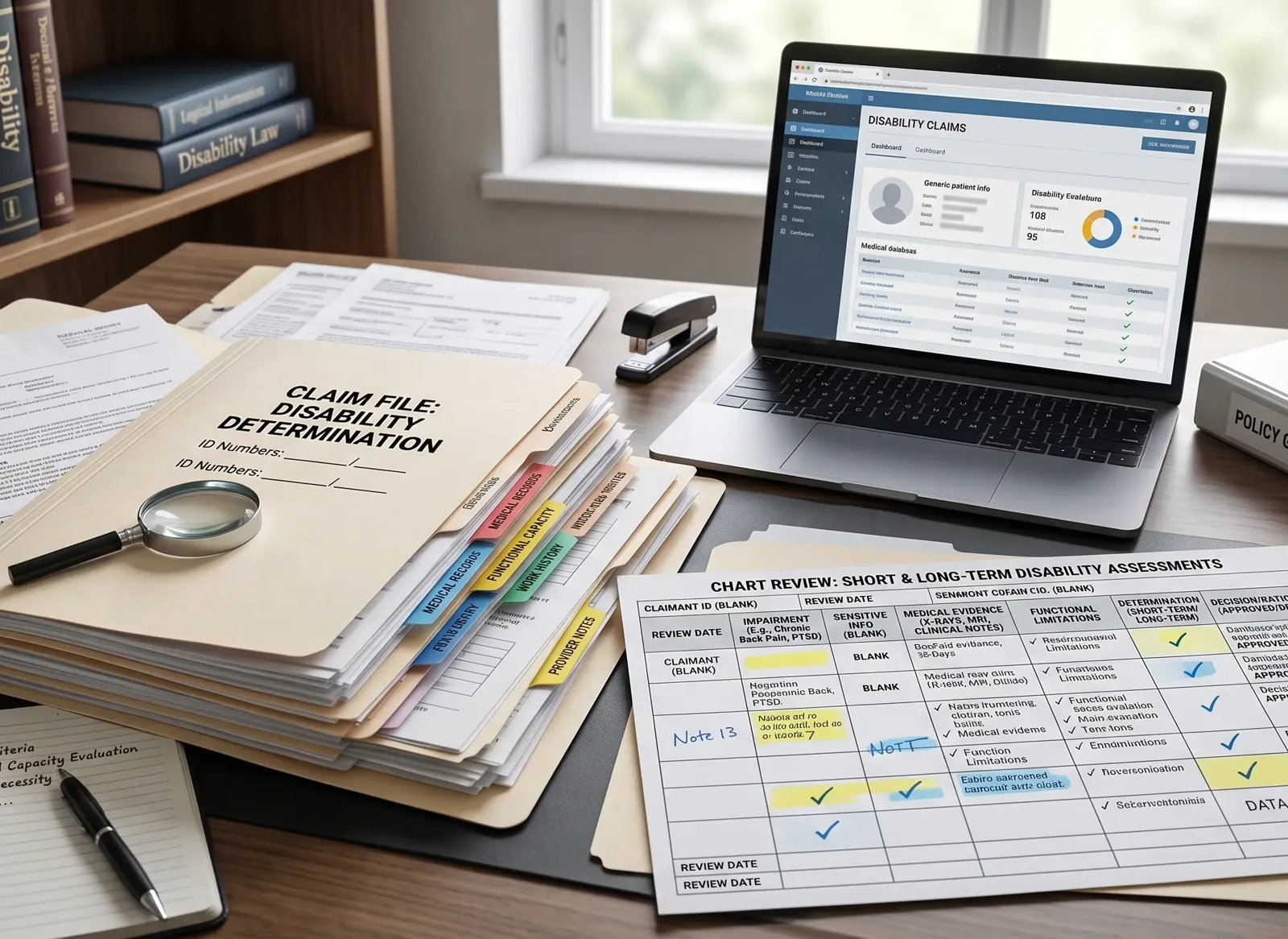 Disability chart review at Wayne Physiatry LLC