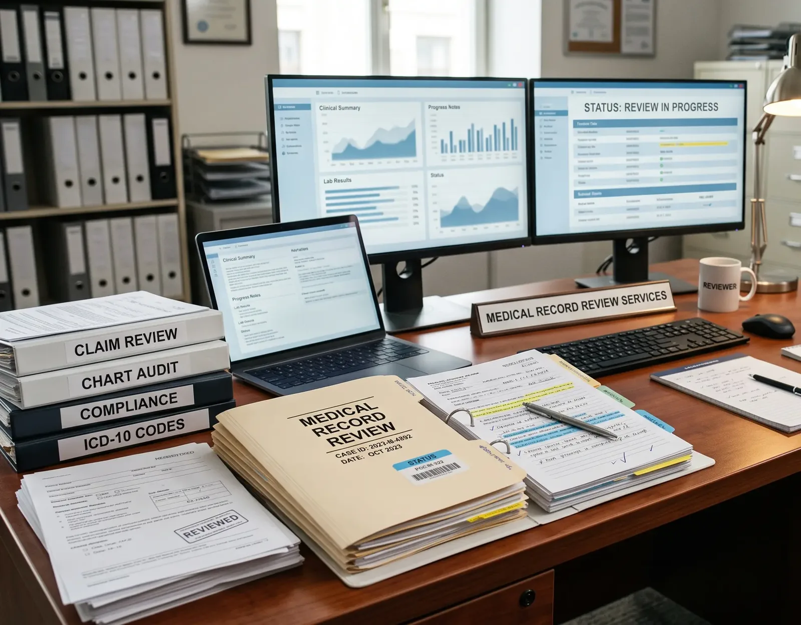 Medical record review at Wayne Physiatry LLC